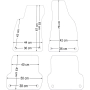 Audi A4 B6/B7 2000-2008r/ Seat Exeo 2009-2013r. Dywaniki welurowe w jakości Economy (czarne SE008)